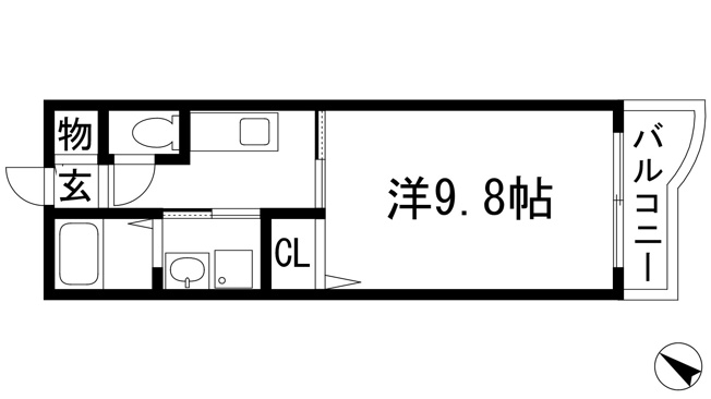 【間取り】 | ランデュール逆瀬川