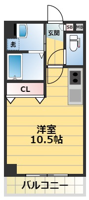 メルベーユ高井田の間取り