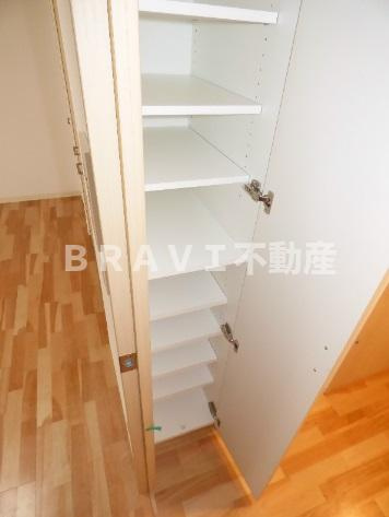 ミラージュパレス難波東レジデンス　BRAVI不動産の収納|【ミラージュパレス難波東レジデンス】ちょっとした収納スペースも充実しています