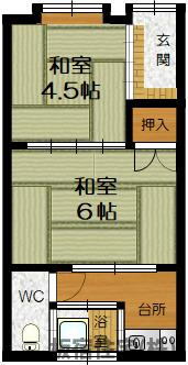 【間取り】 | 平和台町２丁目連棟長屋
