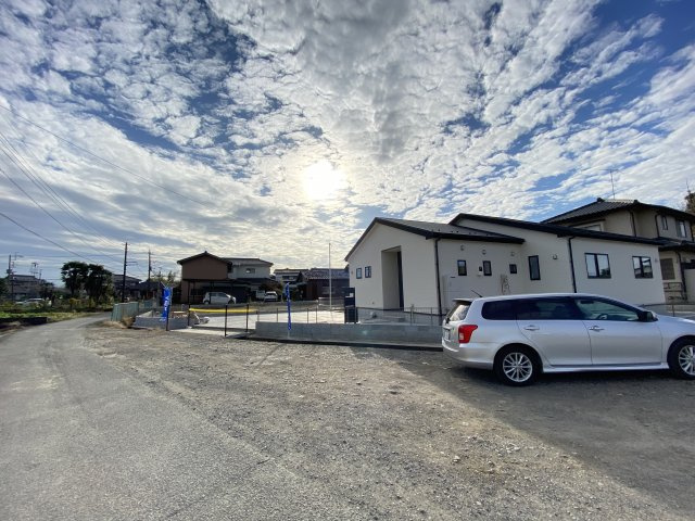 川越市池辺21-1期　新築戸建の前面道路含む現地写真|現地（2022年12月）撮影　東側7.31ｍ市道/北側4.15ｍ基準法外道路