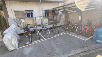 【その他共用部分】 | ニュー豊里 | 駐輪スペースも確保です