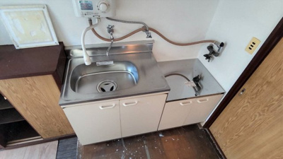 【キッチン】 | ニュー豊里 | 収納面も安心のキッチンです