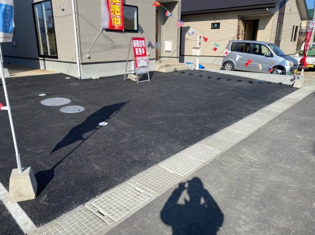 柳川市大和町鷹ノ尾の新築一戸建の駐車場