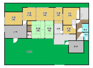 【間取り】 | 明日香村稲渕平屋