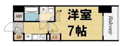 【間取り】 | アドバンス難波ラシュレ