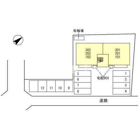 セジュール秀峰の玄関