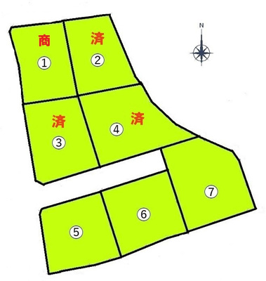 【区画図】 | 田布施麻郷団地 けやきだいら6号地