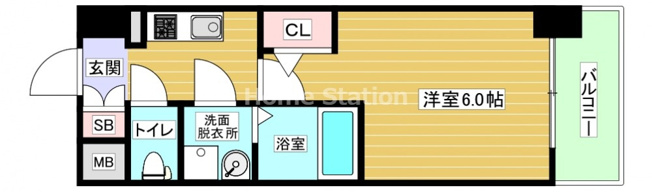 【間取り】 | エスリード弁天町クレール