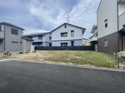 【前面道路含む現地写真】 | 条東小・新築用地：B号地・建築条件なし・土地36坪・泉大津市森町1丁目 | 前面道路含む現地写真です