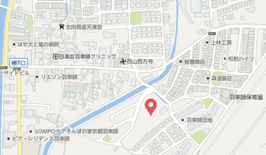 京都市伏見区羽束師古川町　未入居物件の地図