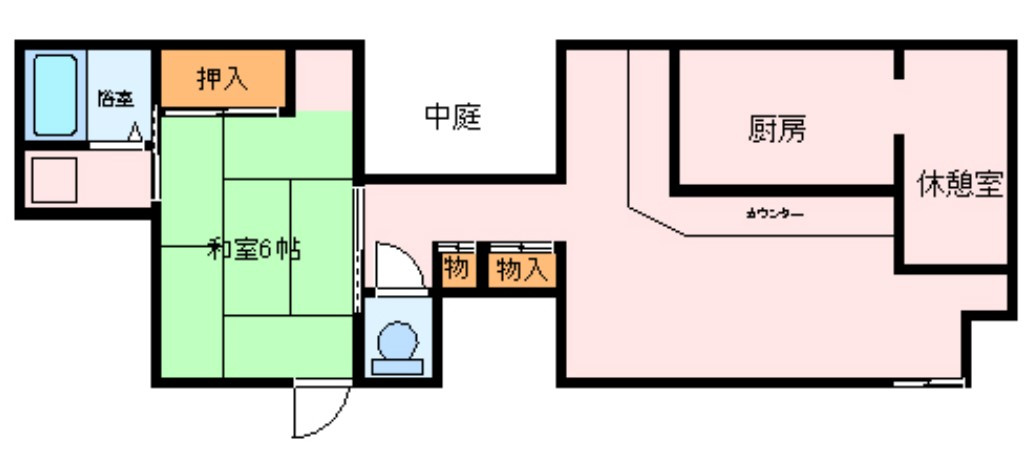 堺市堺区五条通　貸店舗　物件番号：227462の間取り