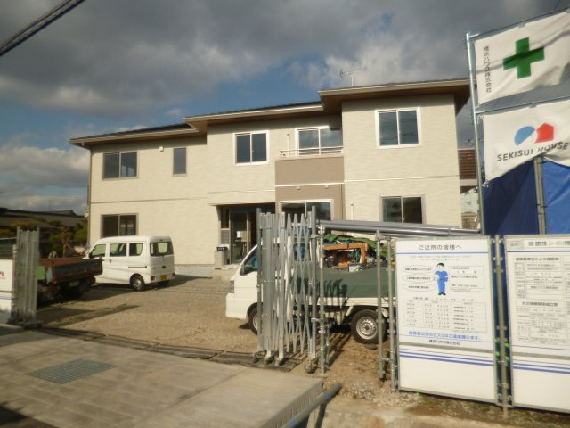 倉敷市大島のアパートの駐車場