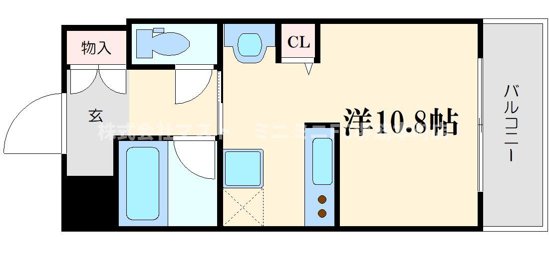 ラナップスクエア南森町ＮＥＸＴ　ＳＴＡＧＥの間取り