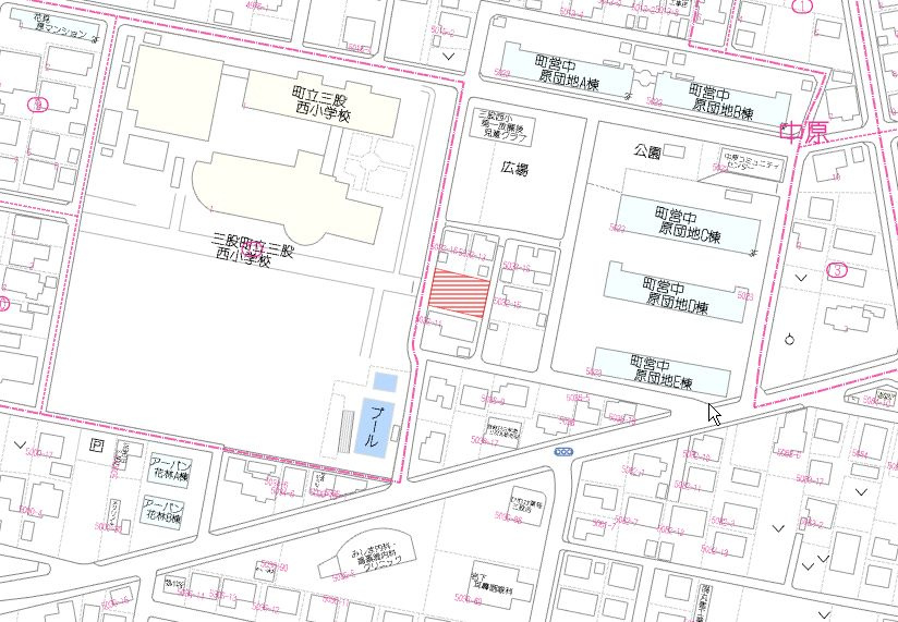 北諸県郡三股町大字樺山の売地の土地図
