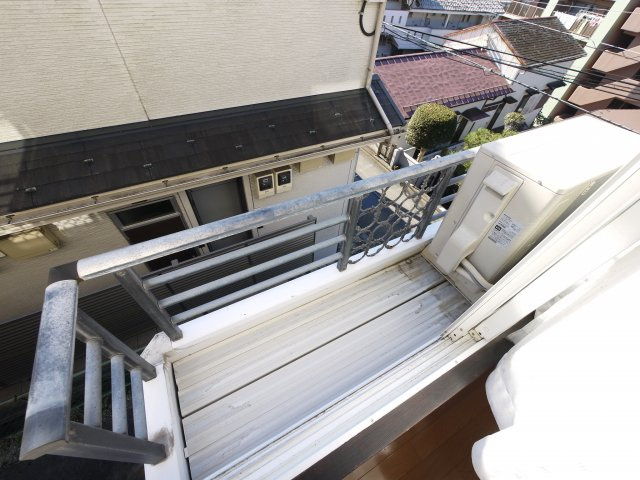 ヒルズミヤマのバルコニー