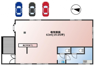 【間取り】 | 車坂貸事務所A棟