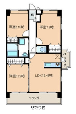 【間取り】 | サンルージュ春日