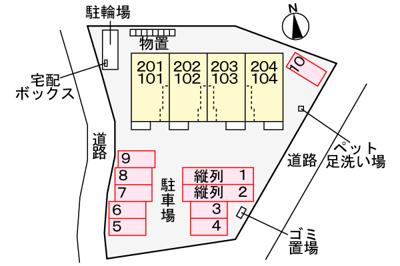 【区画図】 | デア・マーサ八屋