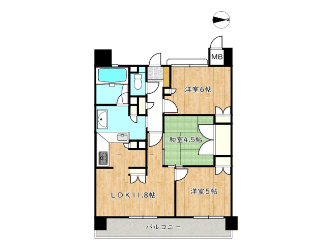 【間取り】 | ネバーランド西二階町（ネバーランド姫路）【オーナーチェンジ】