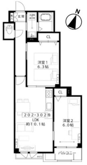 【間取り】 | パークヒル五丁山