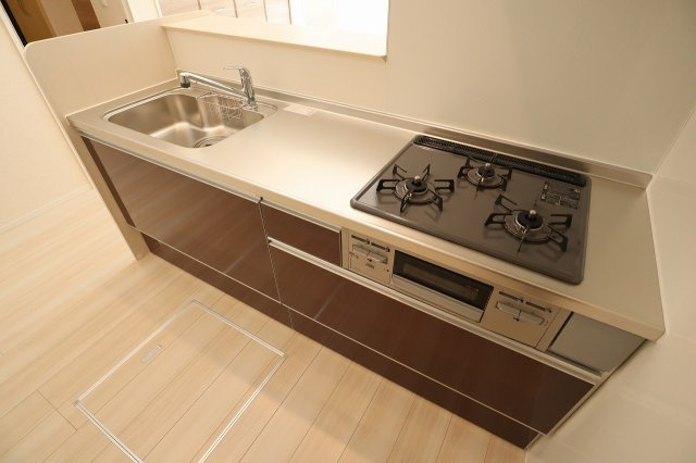 グランテージ海神Aのキッチン|お料理しやすいキッチンです