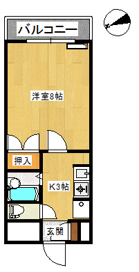 スカイタウンコーストⅢの間取り