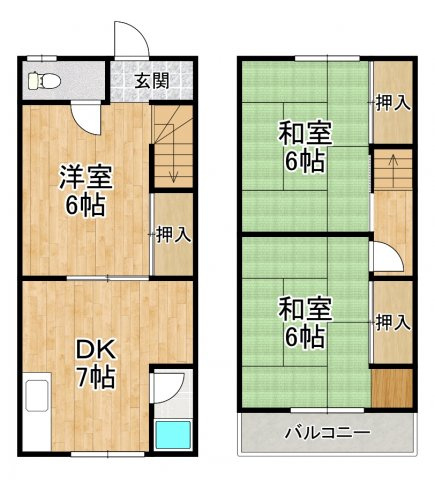 【間取り】 | ミチハタハイツ4戸1