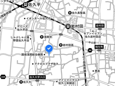 【地図】 | 佐久市岩村田浅間病院南売地