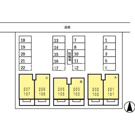 アプローズ Ｂ棟の玄関