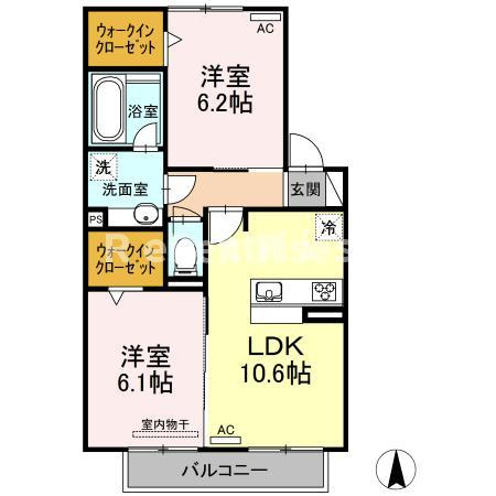 Ｈｏｈｗａ Ⅱの間取り