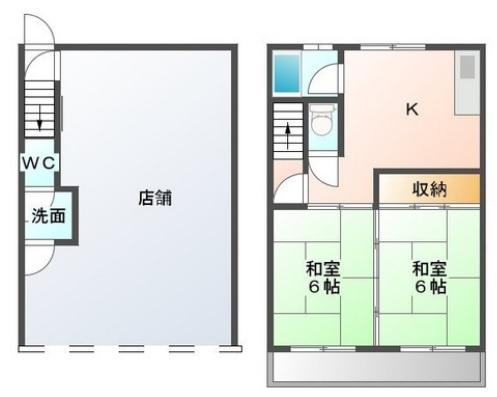 金子博幸店舗の間取り