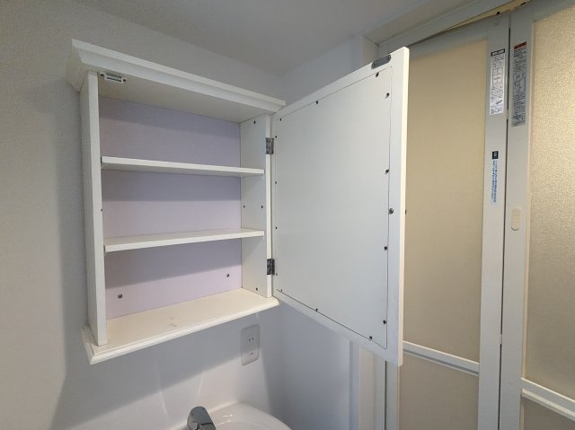 ＰＳＲ矢作町の収納|洗面台鏡裏は収納になっています