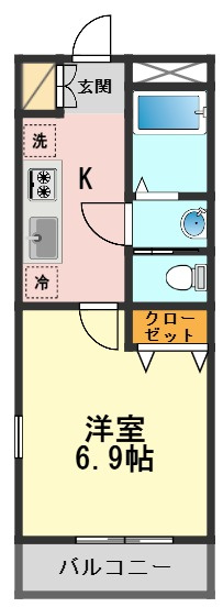 リリックコートハイビスカスの間取り
