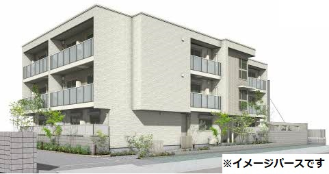 倉敷市新田の賃貸マンションの外観|イメージパース