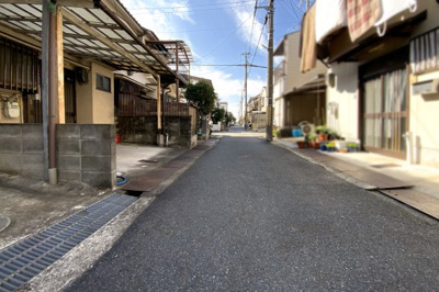 【前面道路含む現地写真】 | 宇治市槇島町南落合　中古テラスハウス
