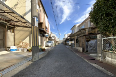 【前面道路含む現地写真】 | 宇治市槇島町南落合　中古テラスハウス