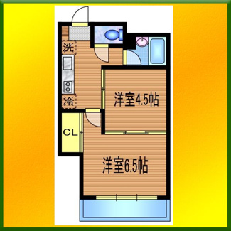 【間取り】 | ハイツ一ツ木