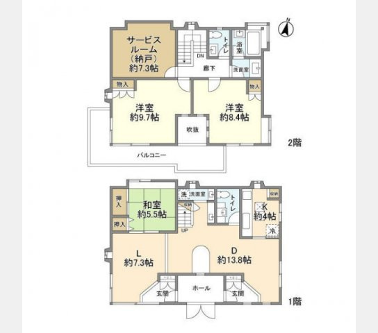 荏田西５丁目貸家の間取り