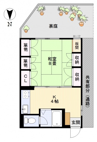 タウンハイツ昭和の間取り