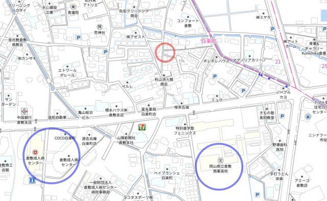 白楽町売地（古家付）の地図|白楽町　売地