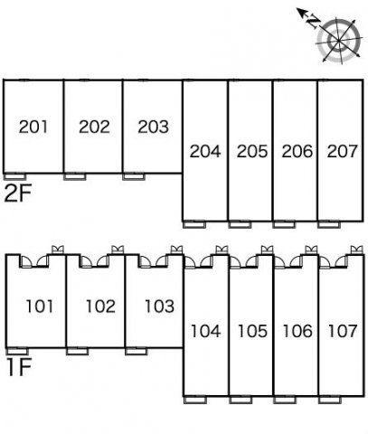 レオパレスグランシャリオの区画図