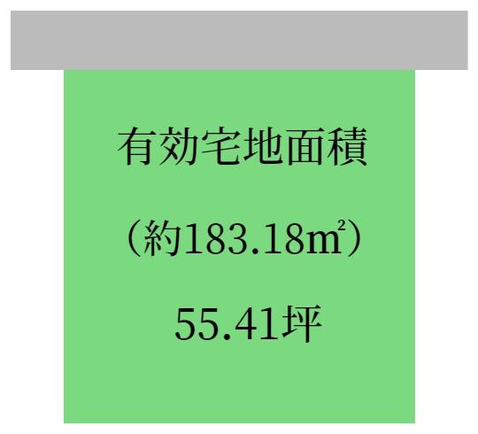 和歌山市松ケ丘2丁目　土地の土地図|有効宅地面積183.18平米