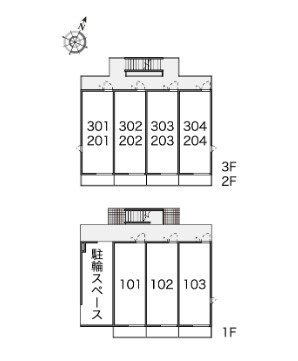 【区画図】 | レオネクストドミールA