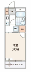 ６帖の使いやすい１Ｋ