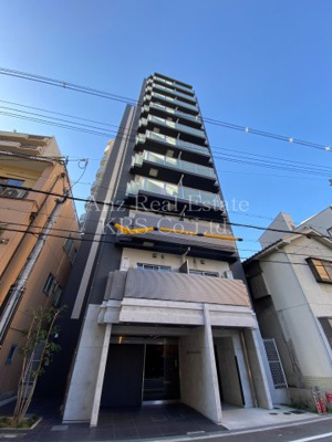 【外観】 | アール大阪グランデ | コントラストの効いた2トーンカラーがシャープでモダンな外観♪