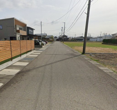 【前面道路含む現地写真】 | 丹生郡越前町西田中　土地NO.8