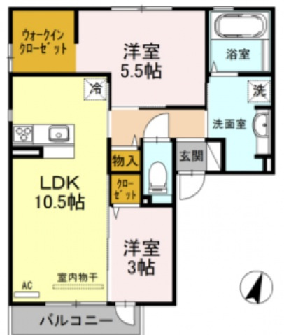 ラフィーネ徳庵の間取り
