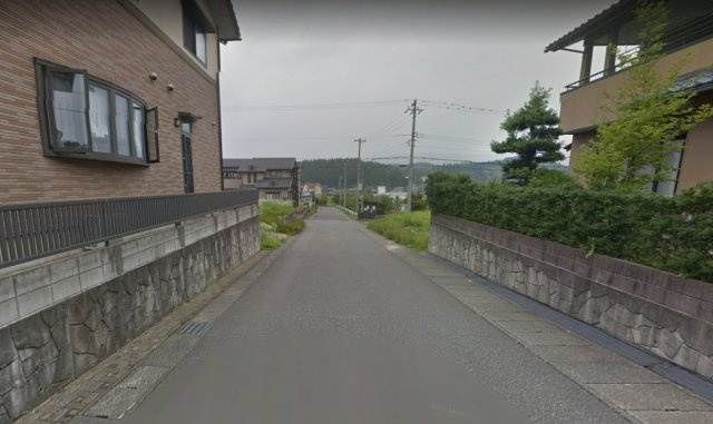 福井市志津が丘　分譲地26の前面道路含む現地写真
