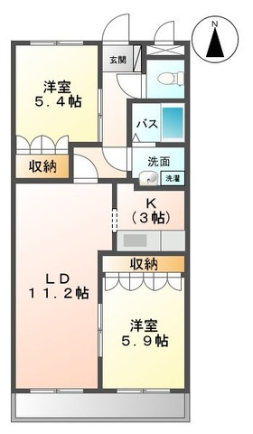 ローズマリーⅡの間取り